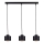 Żyrandol na lince SIMPLY BLACK 3xE27/60W/230V