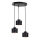 Żyrandol na lince SIMPLY BLACK 3xE27/60W/230V śr. 32 cm