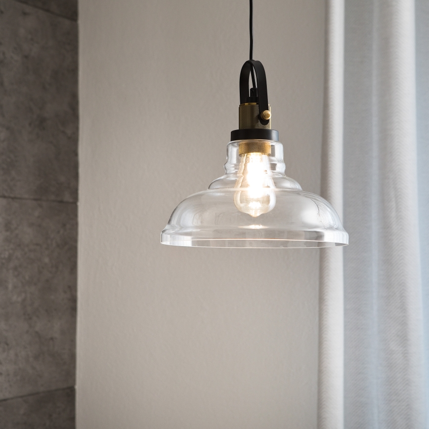 Żyrandol na lince SINGLE 1xE27/60W/230V