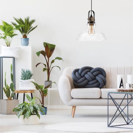 Żyrandol na lince SINGLE 1xE27/60W/230V