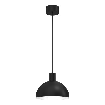 Żyrandol na lince SINGLE 1xE27/60W/230V śr. 29 cm czarny/biały