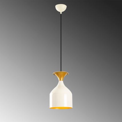 Żyrandol na lince SIVANI 1xE27/40W/230V biały/miedziany