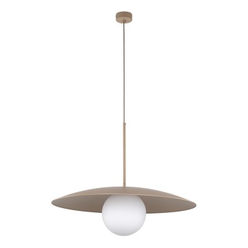 Żyrandol na lince SLATE 1xE27/15W/230V śr. 65 cm beżowy