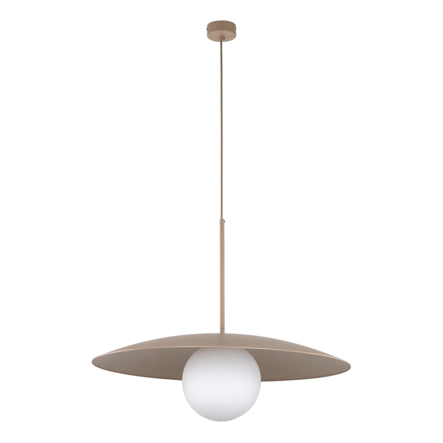 Żyrandol na lince SLATE 1xE27/15W/230V śr. 65 cm beżowy