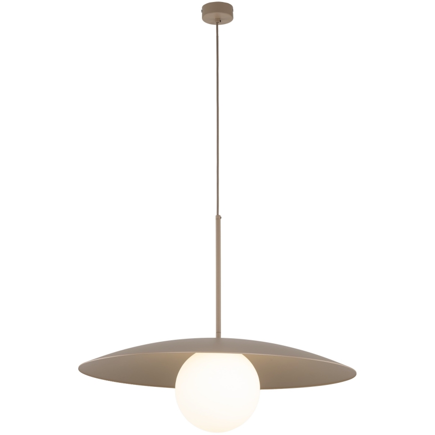 Żyrandol na lince SLATE 1xE27/15W/230V śr. 65 cm beżowy