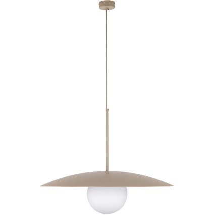 Żyrandol na lince SLATE 1xE27/15W/230V śr. 65 cm beżowy