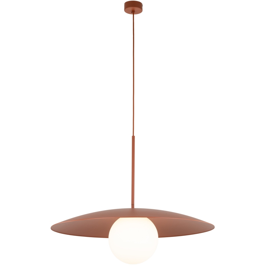 Żyrandol na lince SLATE 1xE27/15W/230V śr. 65 cm ceglasty