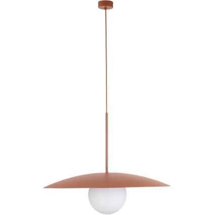 Żyrandol na lince SLATE 1xE27/15W/230V śr. 65 cm ceglasty
