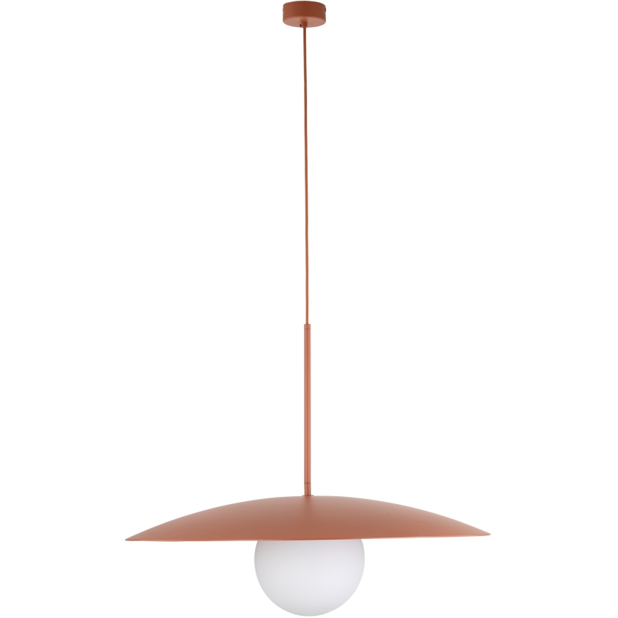 Żyrandol na lince SLATE 1xE27/15W/230V śr. 65 cm ceglasty