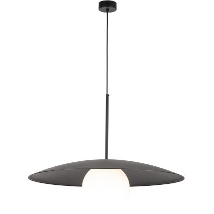Żyrandol na lince SLATE 1xE27/15W/230V śr. 65 cm czarny