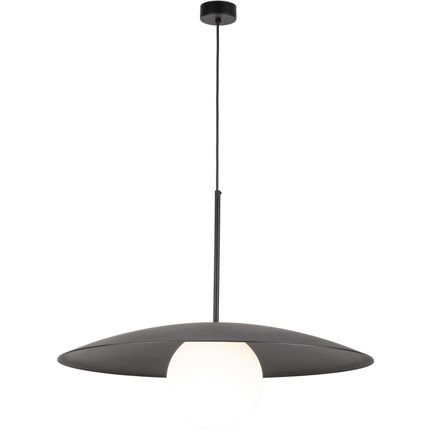 Żyrandol na lince SLATE 1xE27/15W/230V śr. 65 cm czarny