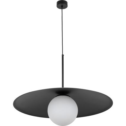 Żyrandol na lince SLATE 1xE27/15W/230V śr. 65 cm czarny