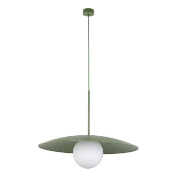 Żyrandol na lince SLATE 1xE27/15W/230V śr. 65 cm zielony