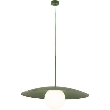 Żyrandol na lince SLATE 1xE27/15W/230V śr. 65 cm zielony