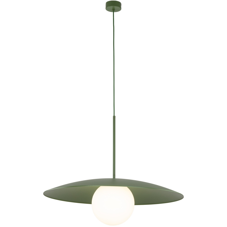 Żyrandol na lince SLATE 1xE27/15W/230V śr. 65 cm zielony
