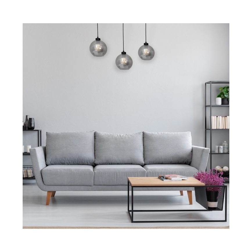 Żyrandol na lince SOFIA 3xE27/60W/230V czarny