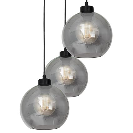 Żyrandol na lince SOFIA 3xE27/60W/230V czarny