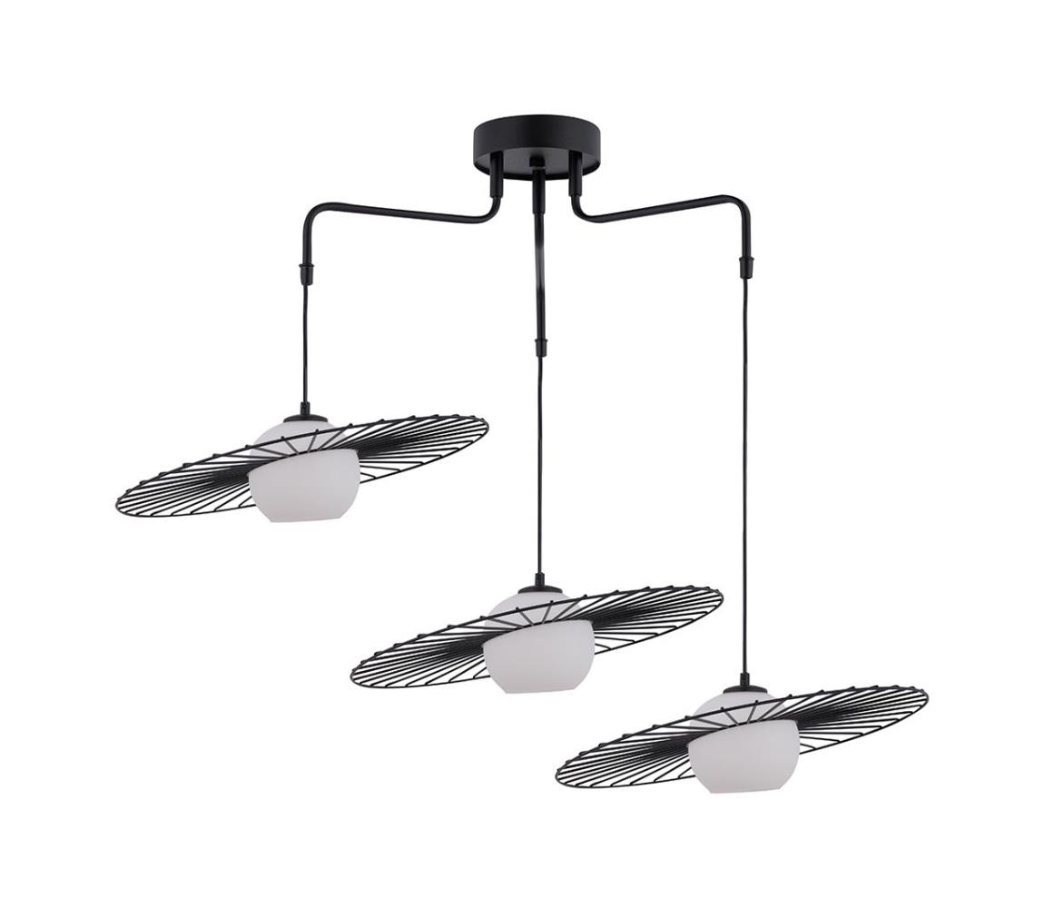 Żyrandol na lince SOL 3xE27/60W/230V czarny