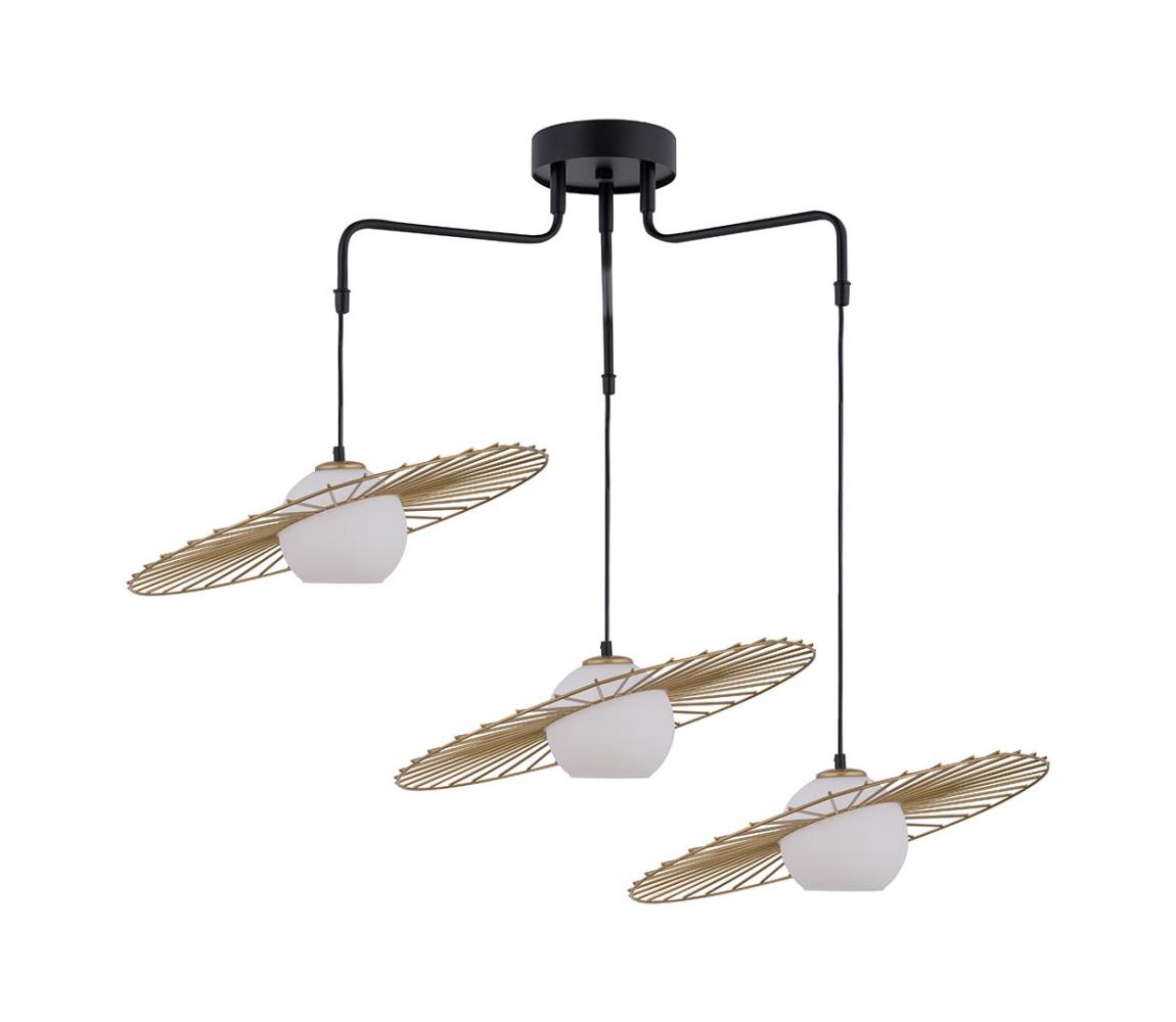 Żyrandol na lince SOL 3xE27/60W/230V złoty