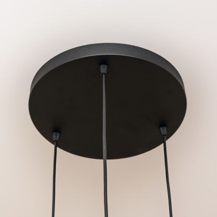 Žyrandol na lince SOLANO 3xE27/15W/230V czarny/złoty