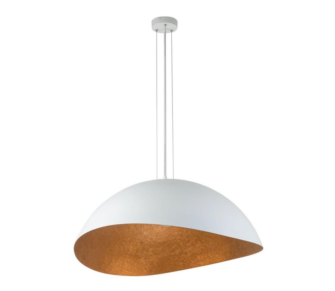 Żyrandol na lince SOLARIS 1xE27/60W/230V biała +/miedź