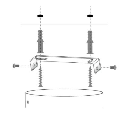 Żyrandol na lince SOLARIS 1xE27/60W/230V śr. 89 cm czarne/miedź