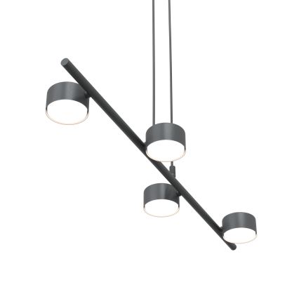 Żyrandol na lince SORA 4xGX53/12W/230V czarny