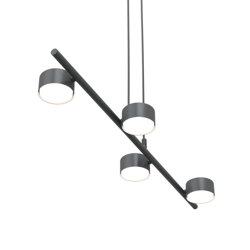 Żyrandol na lince SORA 4xGX53/12W/230V czarny