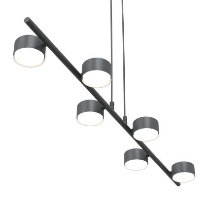 Żyrandol na lince SORA 6xGX53/12W/230V czarny
