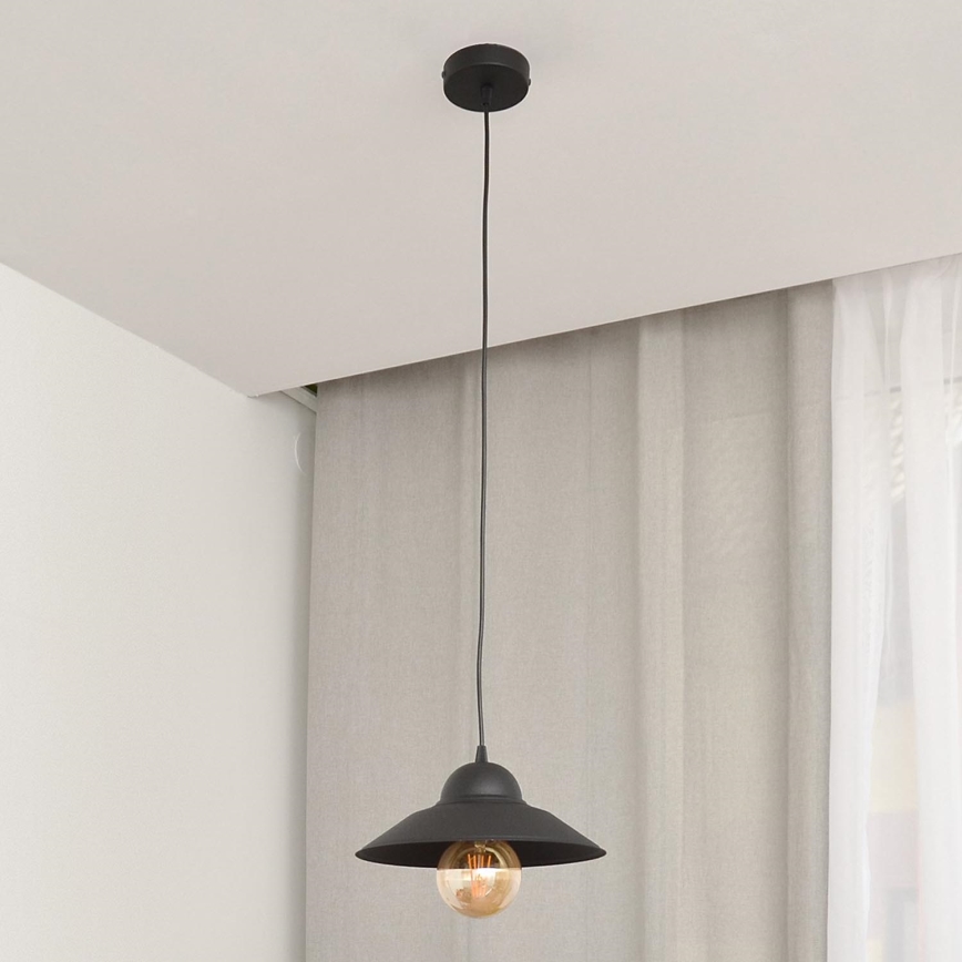 Żyrandol na lince SORAPIS 1xE27/15W/230V czarne