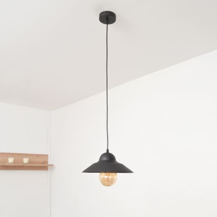 Żyrandol na lince SORAPIS 1xE27/15W/230V czarne