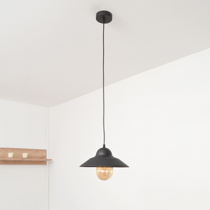 Żyrandol na lince SORAPIS 1xE27/15W/230V czarne