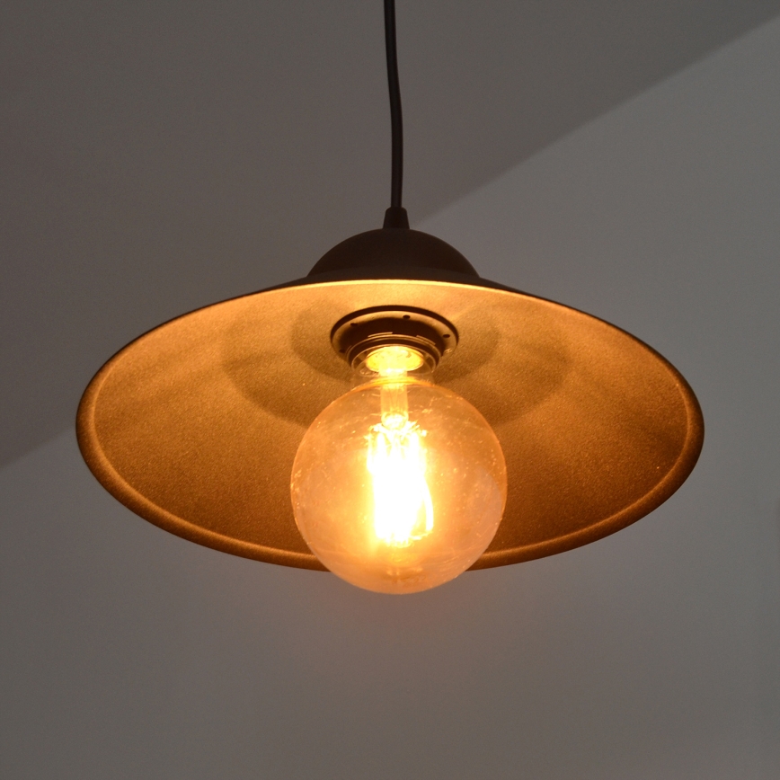 Żyrandol na lince SORAPIS 1xE27/15W/230V czarne