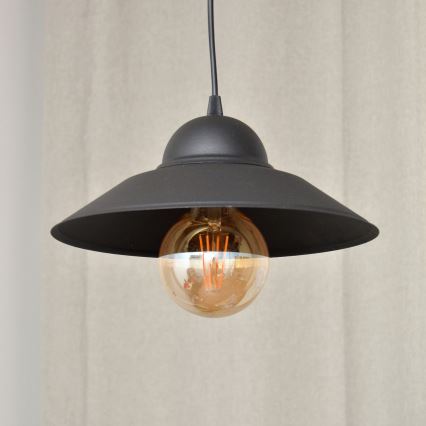 Żyrandol na lince SORAPIS 1xE27/15W/230V czarne
