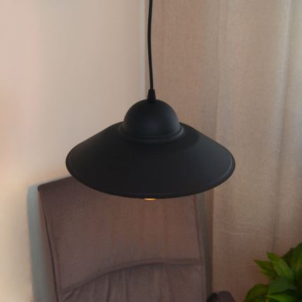 Żyrandol na lince SORAPIS 1xE27/15W/230V czarne