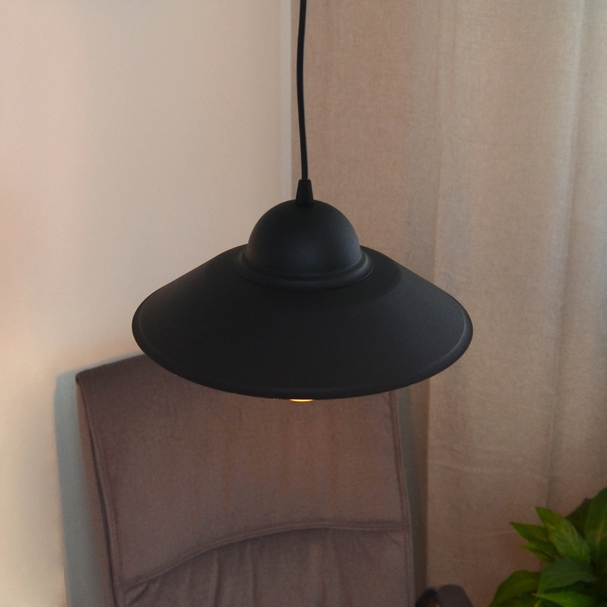 Żyrandol na lince SORAPIS 1xE27/15W/230V czarne
