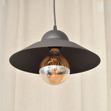 Żyrandol na lince SORAPIS 1xE27/15W/230V czarne