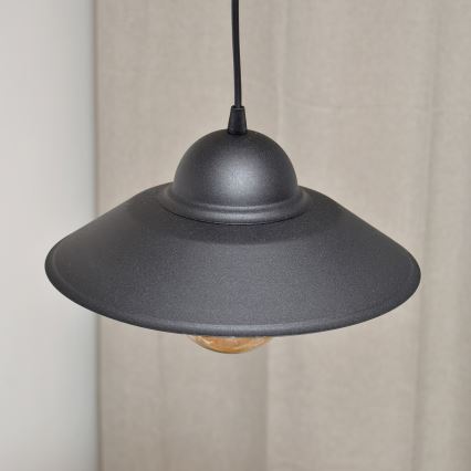 Żyrandol na lince SORAPIS 1xE27/15W/230V czarne