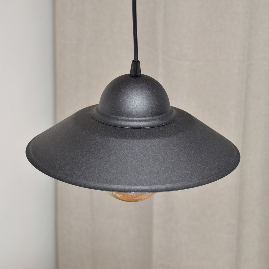 Żyrandol na lince SORAPIS 1xE27/15W/230V czarne