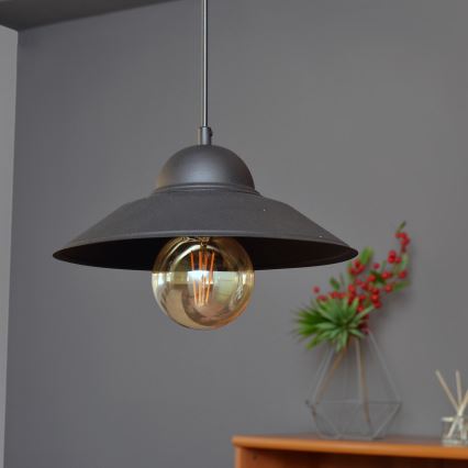 Żyrandol na lince SORAPIS 1xE27/15W/230V czarne