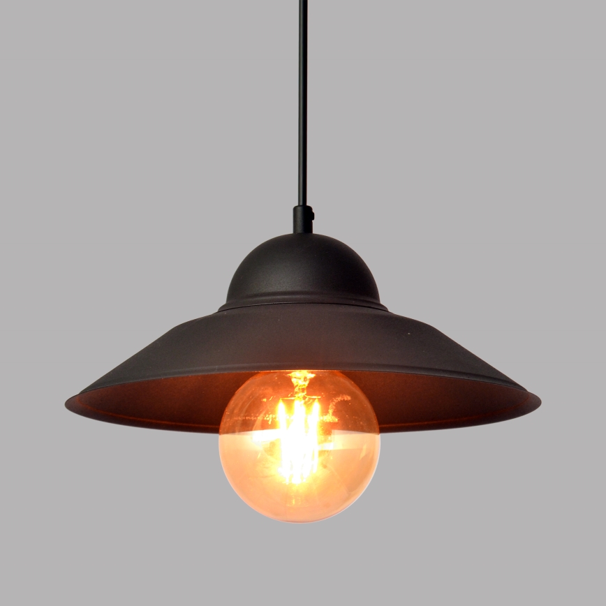 Żyrandol na lince SORAPIS 1xE27/15W/230V czarne