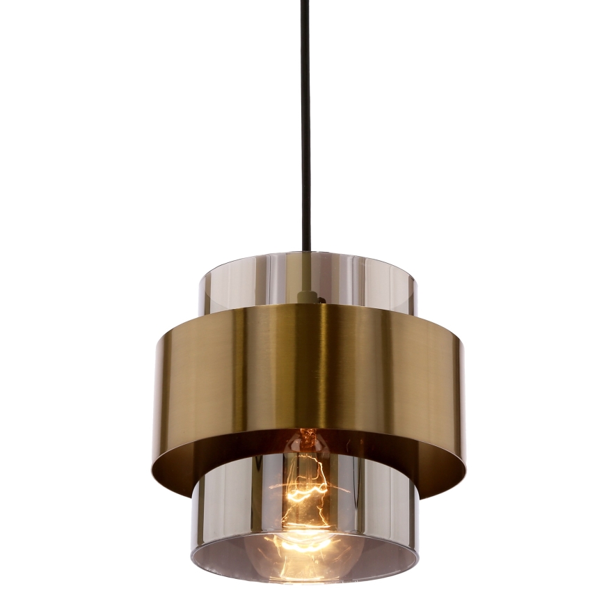 Żyrandol na lince SPIEGA 1xE27/60W/230V złoty/czarny