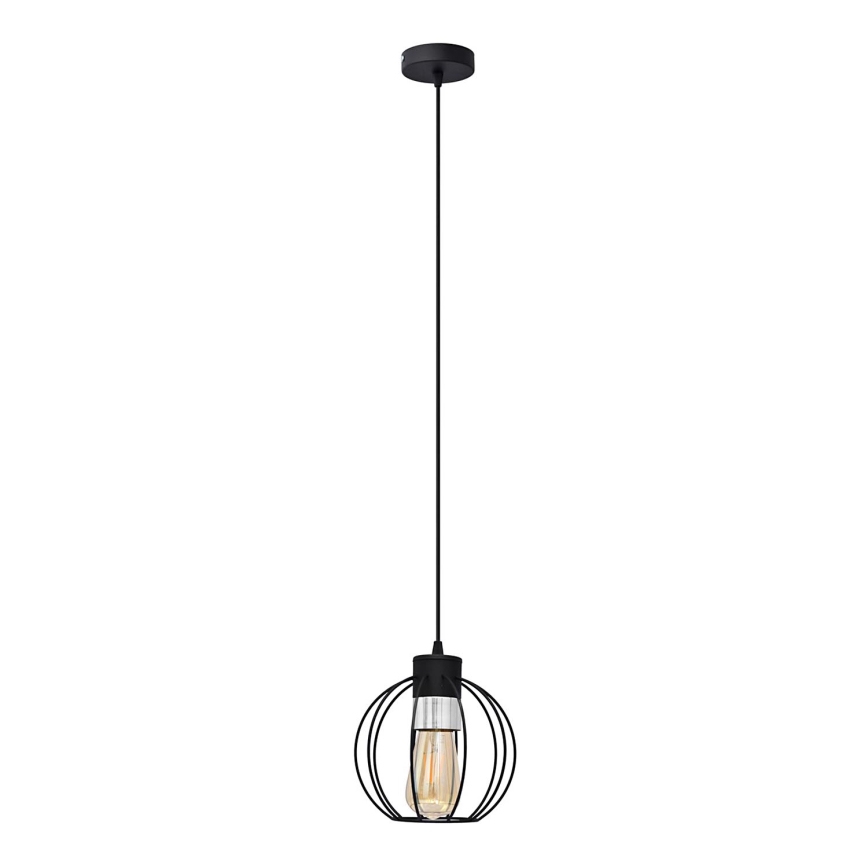Żyrandol na lince STARLIGHT 1xE27/15W/230V czarny/srebrny