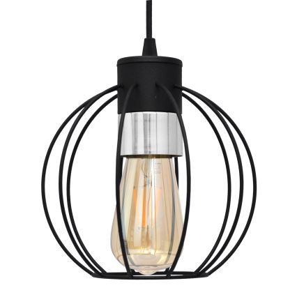 Żyrandol na lince STARLIGHT 1xE27/15W/230V czarny/srebrny