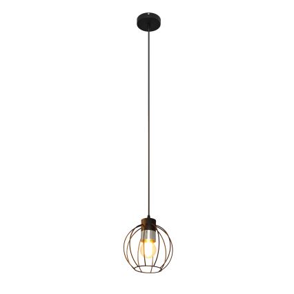 Żyrandol na lince STARLIGHT 1xE27/15W/230V czarny/srebrny