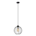 Żyrandol na lince STARLIGHT 1xE27/15W/230V czarny/srebrny