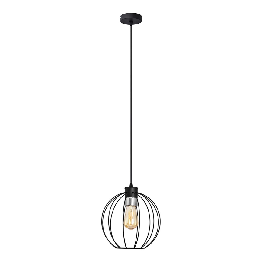Żyrandol na lince STARLIGHT 1xE27/15W/230V czarny/srebrny