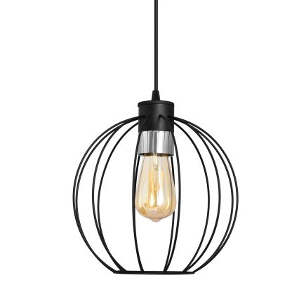 Żyrandol na lince STARLIGHT 1xE27/15W/230V czarny/srebrny