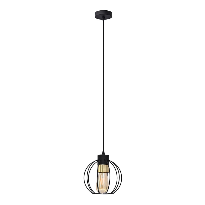 Żyrandol na lince STARLIGHT 1xE27/15W/230V czarny/złoty