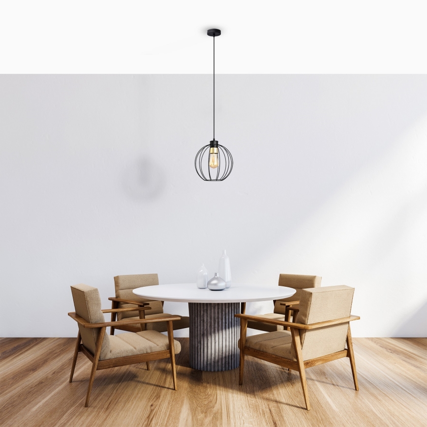 Żyrandol na lince STARLIGHT 1xE27/15W/230V czarny/złoty